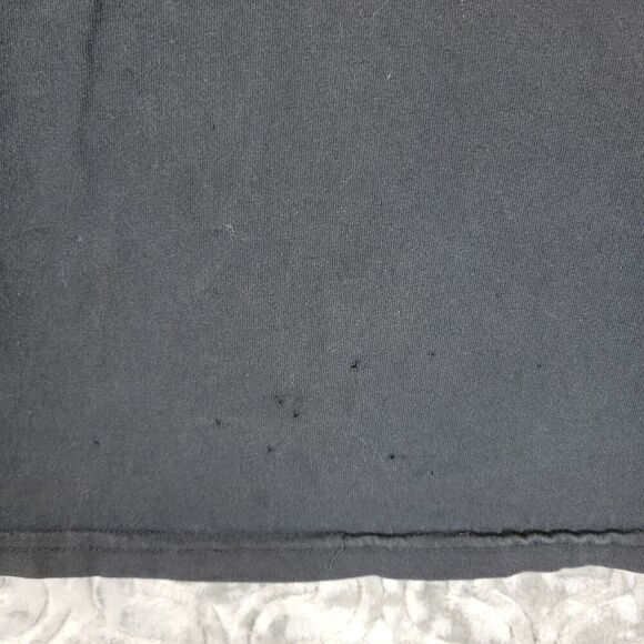 Carhartt T-Shirt Men's Medium Black Long Sleeve Flag Relaxed Fit Made in USA - Picture 5 of 13